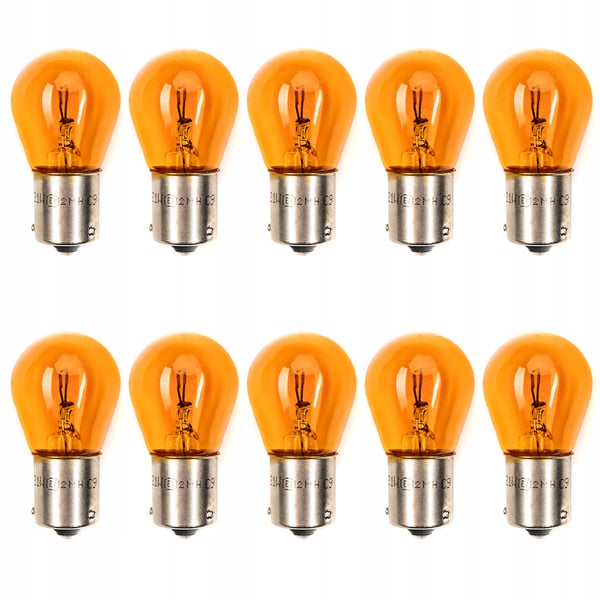 Blinklyspære PY21W 12V orange blinklys, retningsgodkendelse