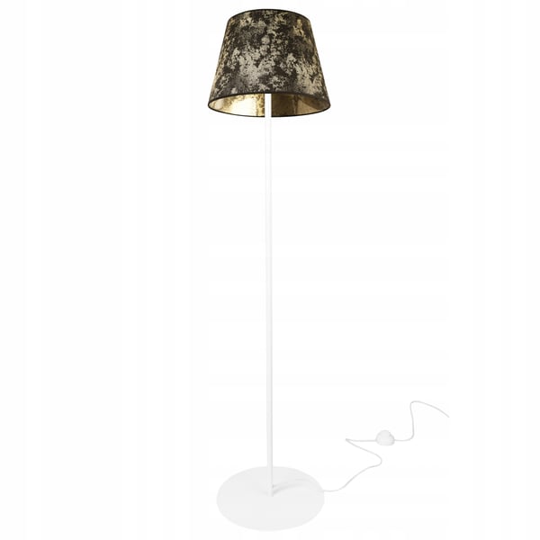 GULVLAMPE, STÅENDE, METAL, KEGLESKÆRM