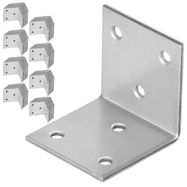 Kotarbau® Kirvesmiehen kulmaliitin ruostumatonta terästä sinkittyä 40 x 40 x 40 mm 100 kpl:n sarja
