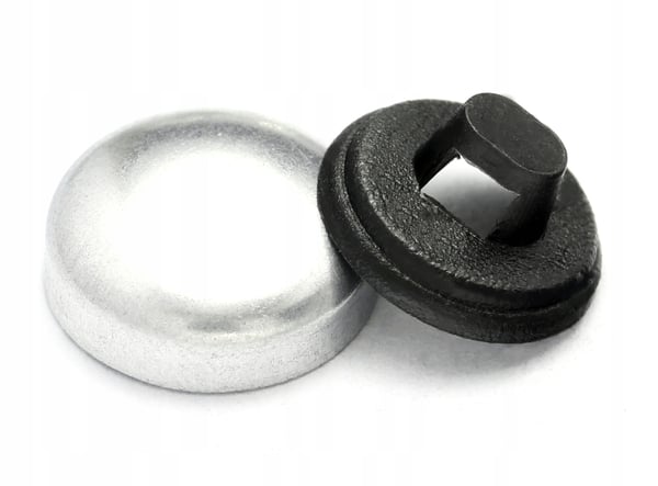 Knappar överdragsformer läderhantverk 100 set 20'' 12mm vita