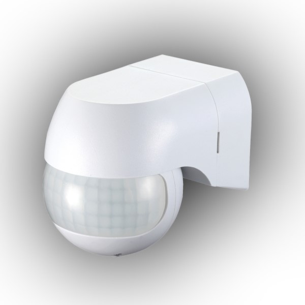 PIR-bevægelsessensor hvid 180 grader 800W 12 meter IP44 - E+CR-PIR3/ON