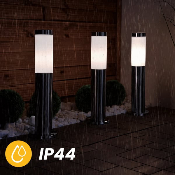 Utomhuslampa E27 INOX STOLPE 45cm Lilium LUMILED