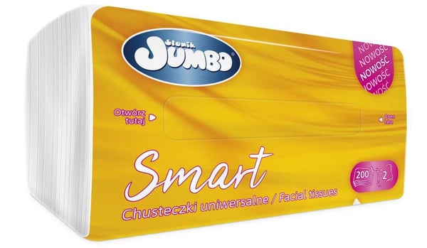 Universalvåtservetter 200 st. Elephant Jumbo Smart Foil 2W - 1 förpackning.