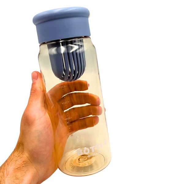 Kestävä urheilujuomapullo porrastetulla suodattimella 650 ml