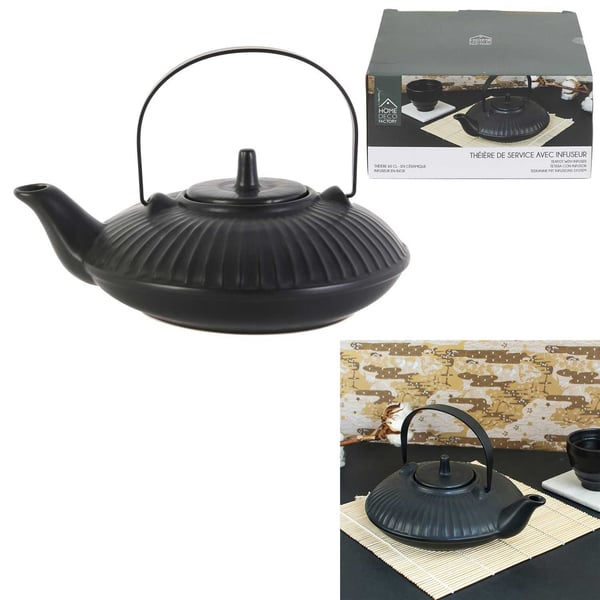 ZENKAI keramisk tekanna 600 ml svart