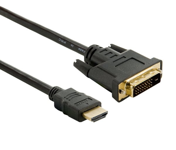 Lanberg HDMI(M) - DVI-D(M)(24+1) 3m Dual Link -sovitinkaapeli, kullatut kontaktit, 4K 30 Hz, musta