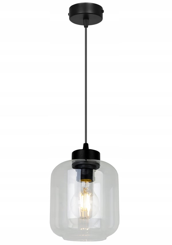 MODERNE ELEGANT HÆNGELAMPE MED GLASSKÆRM