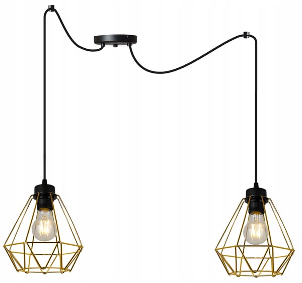 MODERNE ELEGANT HÆNGELAMPE I METAL MED LAMPESKÆRM