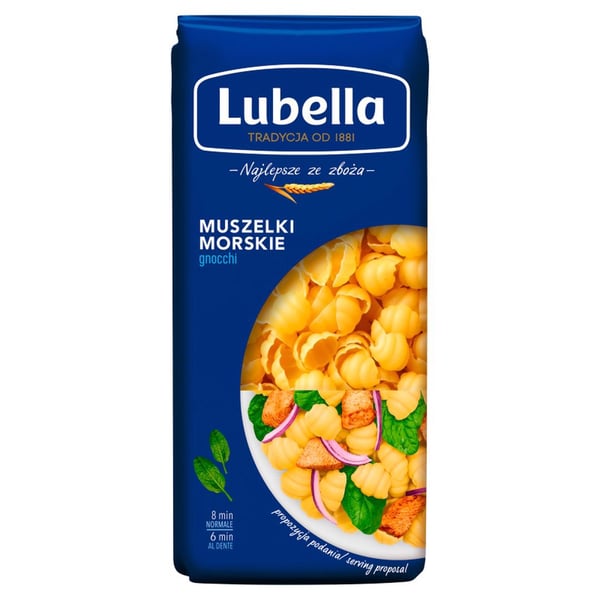 Lubella simpukkapasta 400 g