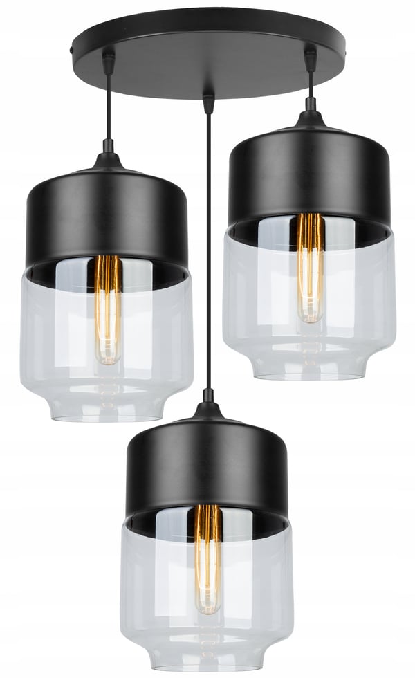 HÆNGENDE LOFTSLAMPE, GLASPLAFON, LED-LAMPE