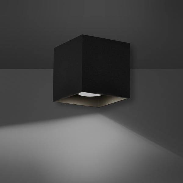 Stilfuld firkantet loftslampe i aluminium