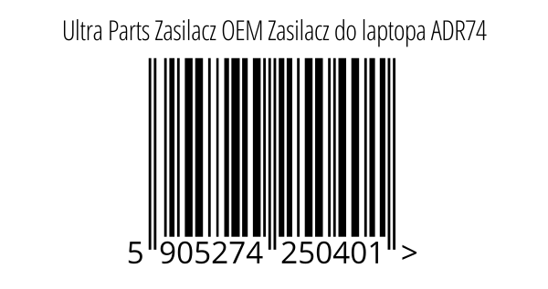 Ultra Parts - Virtalähde-laturi ADR74 19.5V 2.31A 45W 4.5mm-3.0mm HP 250 G2 G3 G4 G5 255 G2 G3 G4 G5, HP ProBook 450 G3 G4 650 G2 G3