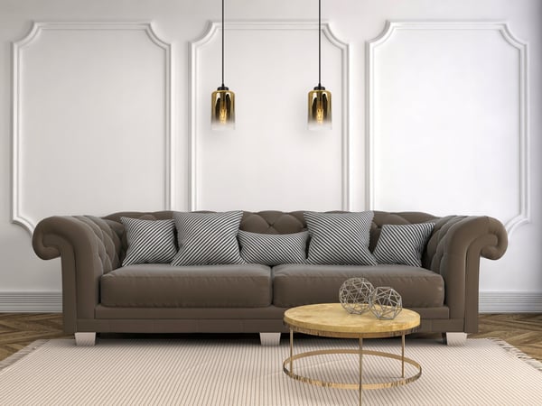 MODERNE ELEGANT HÆNGELAMPE MED GLASSKÆRM