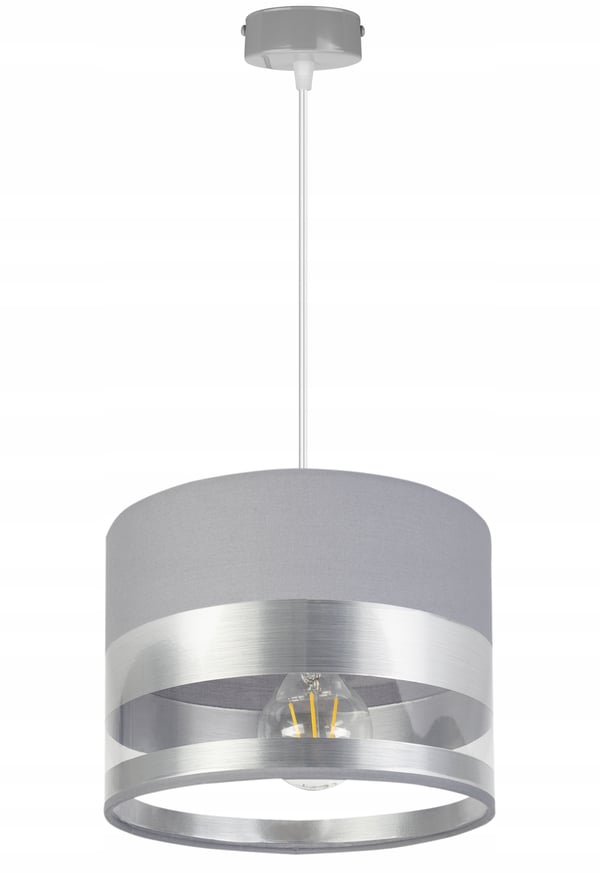 ELEGANT LOFTHÆNGELAMPE, KROM, LED-LAMPESKÆRM