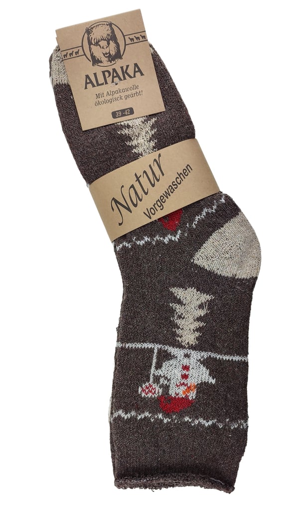 3X HERRE ALPACA SOKKER TYK ULD ALPACA VARM TERMO Z1 39-42