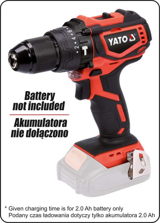 18V BØRSTELØS SLAGSKRUER UDEN BATTERI - YT-82797
