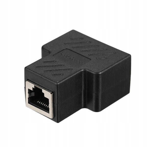 Lanberg-sovitinverkkoliittimen jakaja RJ-45 - RJ-45 X2 suojattu