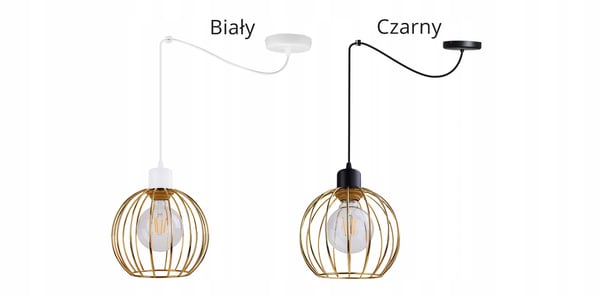 Lofthængende lampe med lysekrone i gylden edderkop-stil