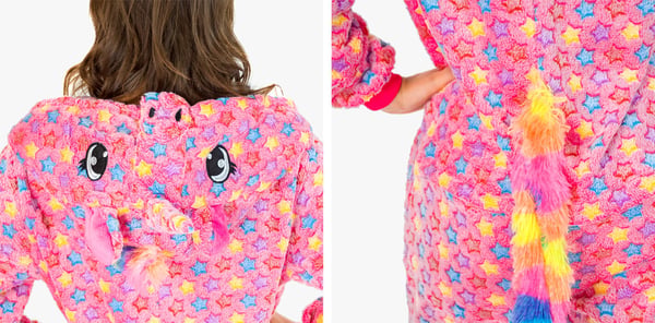 Enhjørning varm pyjamas onesie kigurumi træningsdragt i ét stykke jumpsuit s