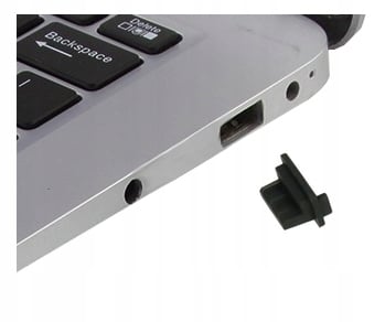 USB A latausliitäntösuoja pölysuojattu musta