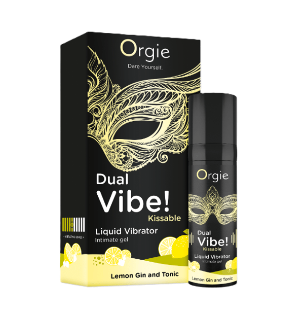 Orgies - Dual Vibe! Flydende Vibrator 15ml - Citron Gin og Tonic