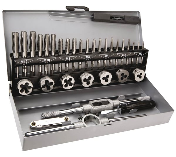 SÆT MED MATRICKER OG TAPS M3-M12 32 DELE - T 14A426