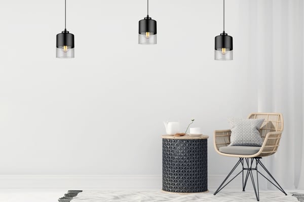 MODERNE LOFTHÆNGELAMPE I GLAS MED EDDEKRON