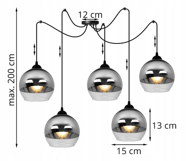 ELEGANTTI KROMINEN LED-HÄMÄHÄKKIROHKAISU