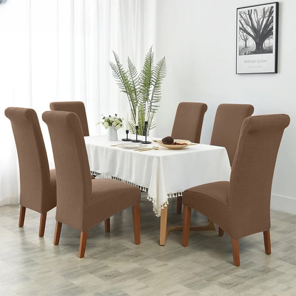 XXL-ruskea jacquard-kalteva tuolinpäällinen
