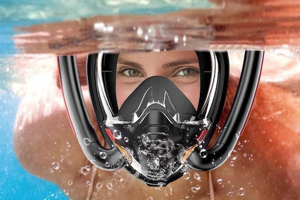 Snorkelmaske til vand, størrelse S/M