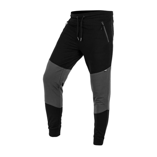 KOMFORT SWEATPANTS SORT OG GRÅ STØRRELSE XL - T N81-282-XL