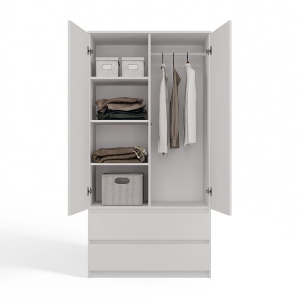 Malwa SS-90 hvid garderobe