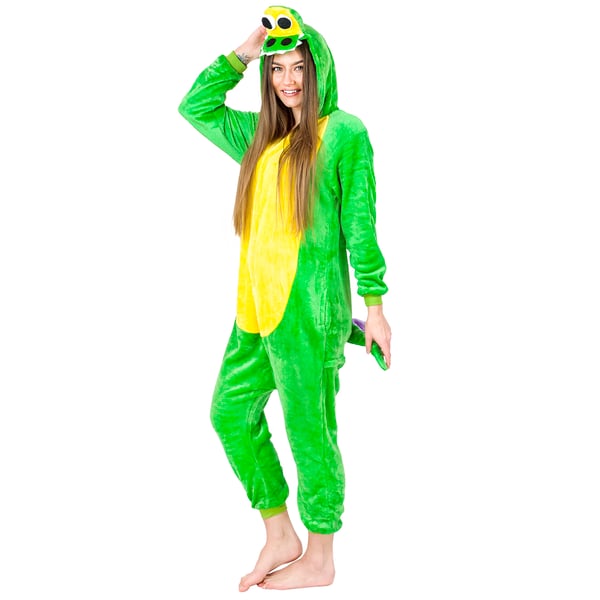 Kvinders kigurumi pyjamas krokodille varm heldragt XL heldragt A105 - S