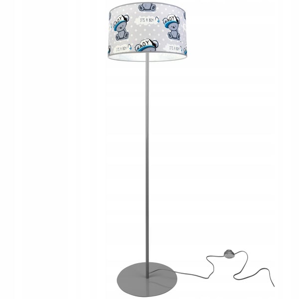 BØRNES GULVLAMPE, LAMPESKÆRM, MØNSTER, LED