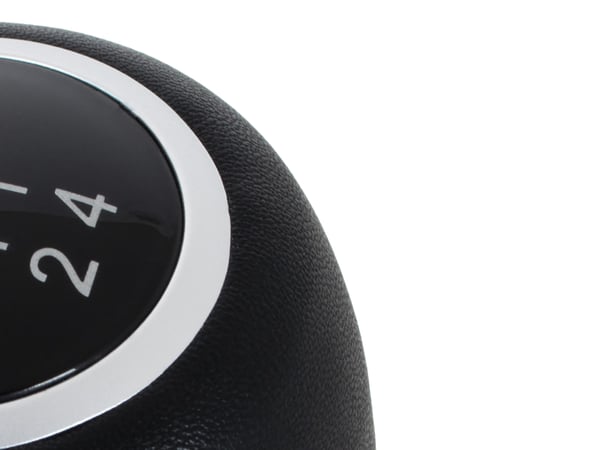 Opel Vectra C FL 05-08 5-växlad växelspaksknopp i svart ECO-läder