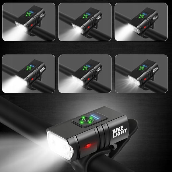TEHOKAS LED-PYÖRÄVALAISIN ACU USB ETU + TAKAVALOT