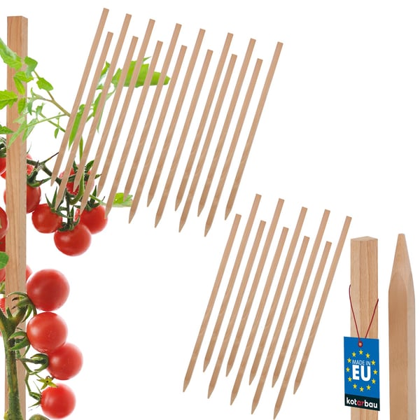 KOTARBAU® Trästöd för tomater och grönsaker 40 cm, set om 25