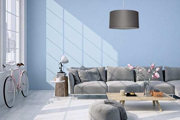 Riippuvalaisimen varjostin moderni kangas 40 cm LED