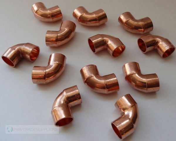 Besco kobberdobbeljordbøjning 22 mm