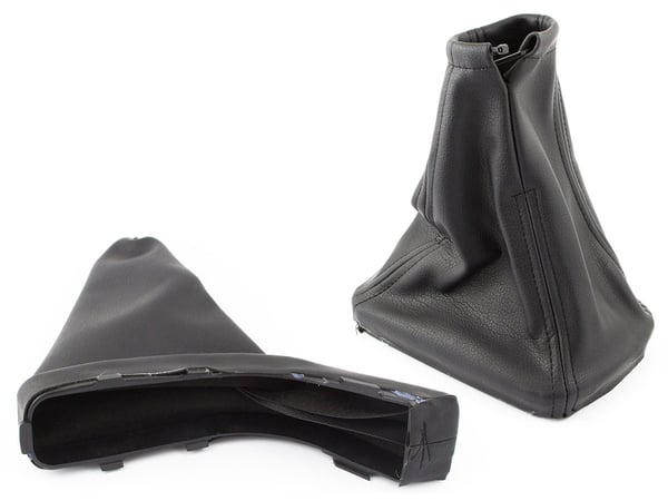 Opel Astra II G 98-09 växelspaksdamask + SVART ram + handbromsdamask + SVART ram 2 st. SET