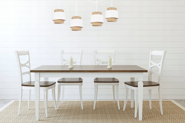 Hængende lampe, loftslysekrone, lampeskærm, boho juta