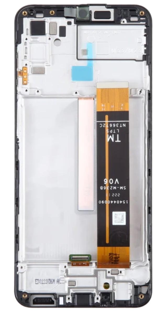 Original LCD-skærm + touchskærm Samsung SM-M236 GALAXY M23 (IPS) sort ramme