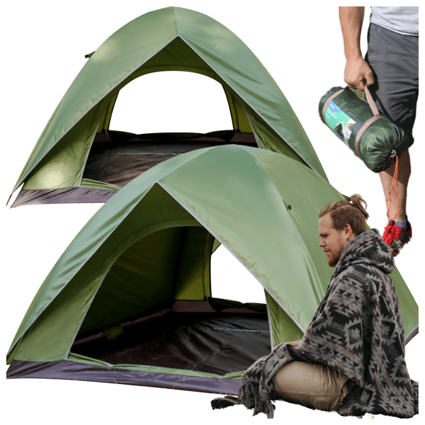 Suuri 4 hengen iglu-turistiteltta 200x200 cm
