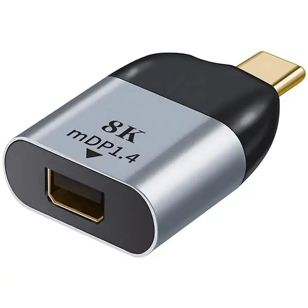 USB-C 3.1 til mini DisplayPort 1.4 8K Type C miniDP-konverteradapter