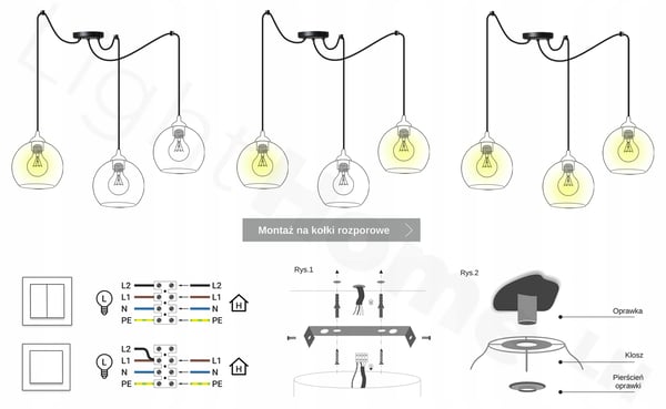 MODERN LED-TAKLAMPA I TRÄ