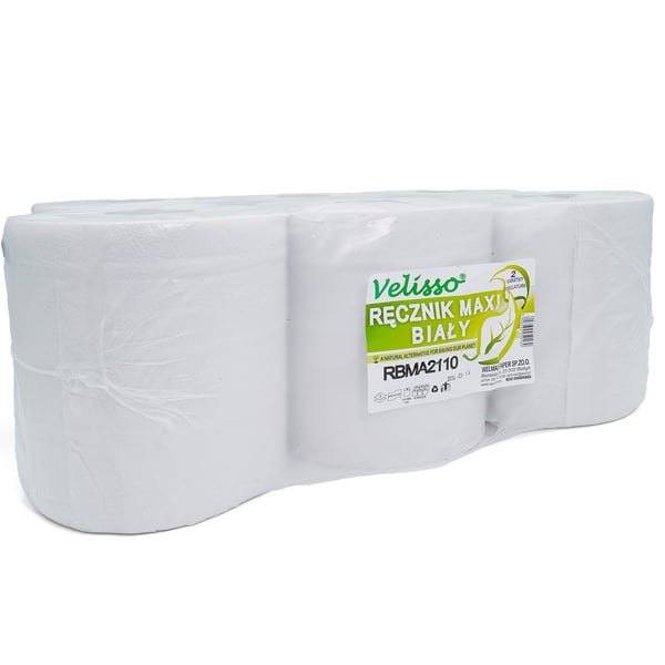 Maxihandduk 2w vit 110m förpackning 6 st RBMA2110