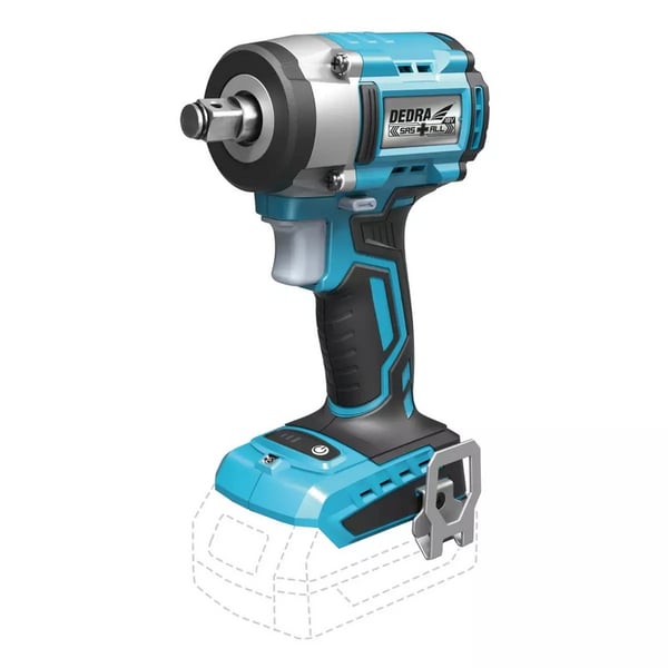 Borstlös batteridriven slagnyckel 1/2'' 350NM 18V SAS+ - DED7153