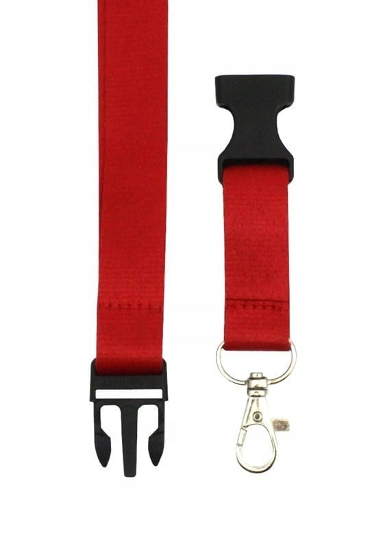 Lanyard röd halsrem för telefon, nycklar och dokument