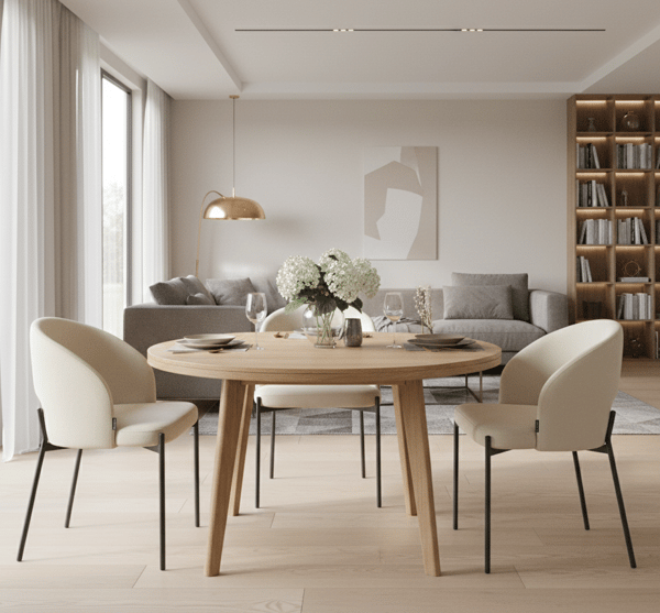 Klädd fåtölj Siena beige sammet