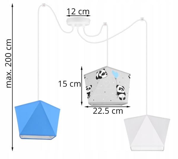 LOFT BARNTAKLAMPA, SPIDER LAMPSHADE